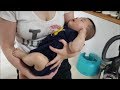 赤ちゃん抱っこしたままスクワットで一石二鳥(筋トレ&寝かしつけ)