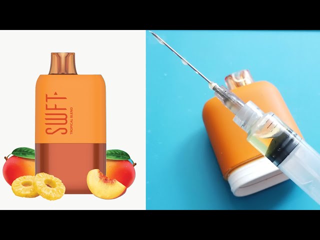 How to Open and refill SWFT ICON 7500 TROPICAL BLEND DISPOSABLE VAPE  Rechargeable cigarette disassem - YouTube
