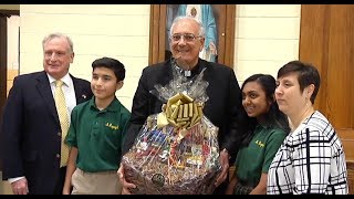 Bishop DiMarzio Visits Two Schools in Queens