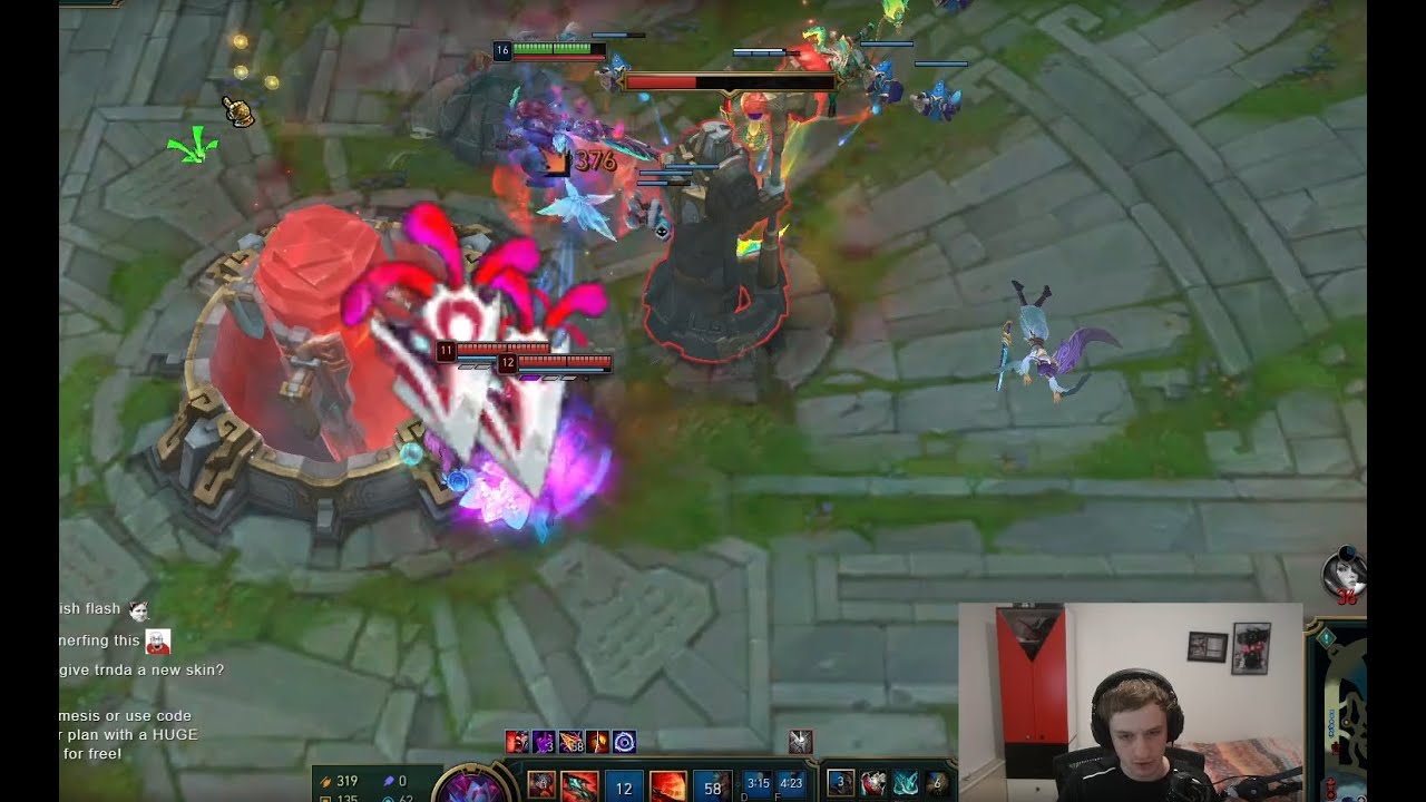 Nemesis completes the Big chicken Quest on Tryndamere