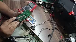 Repairing of satellite receiver.