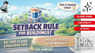 ⚠️ Don’t Start Construction Before Watching This! ●| New Setback Rules Explained |● #GBA ■