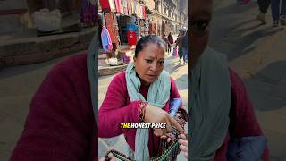 Nepali Lady Sells me Necklace 🇳🇵 #shorts #nepal #kathmandu