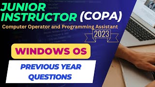 OPERATING SYSTEM || PYQ || JUNIOR INSTRUCTOR | COPA |KERALA PSC
