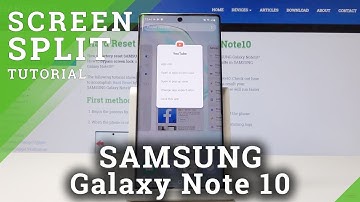 How to Split Screen in SAMSUNG Galaxy Note10 - Use Multitasking