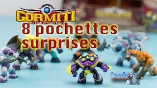 8 Pochettes Surprise De Gormiti Anium Monstres Blind Bags Jouets Toy Super Héros Et Compagnie