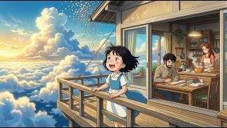 Asmr Cooking In A Flying House Cozy Family Life Above The Clouds Vlog Ghibli Style
