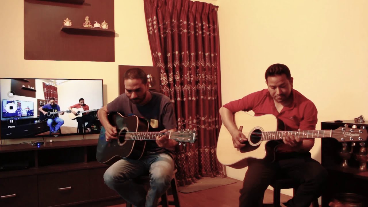 Phool ko Aakha Ma phulai sansara / aani xoing dolma /best| / karoake | guitar Cover | Kiran | Arjun