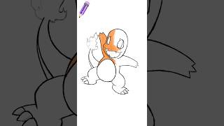 Drawing and coloring Pokédex Number: 004, Charmander