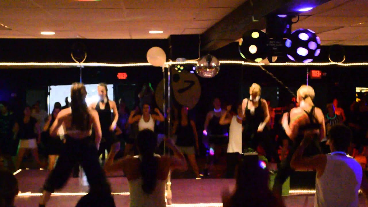 Love 2 Be Fit Studio Black & White theme Club Night! Shots!
