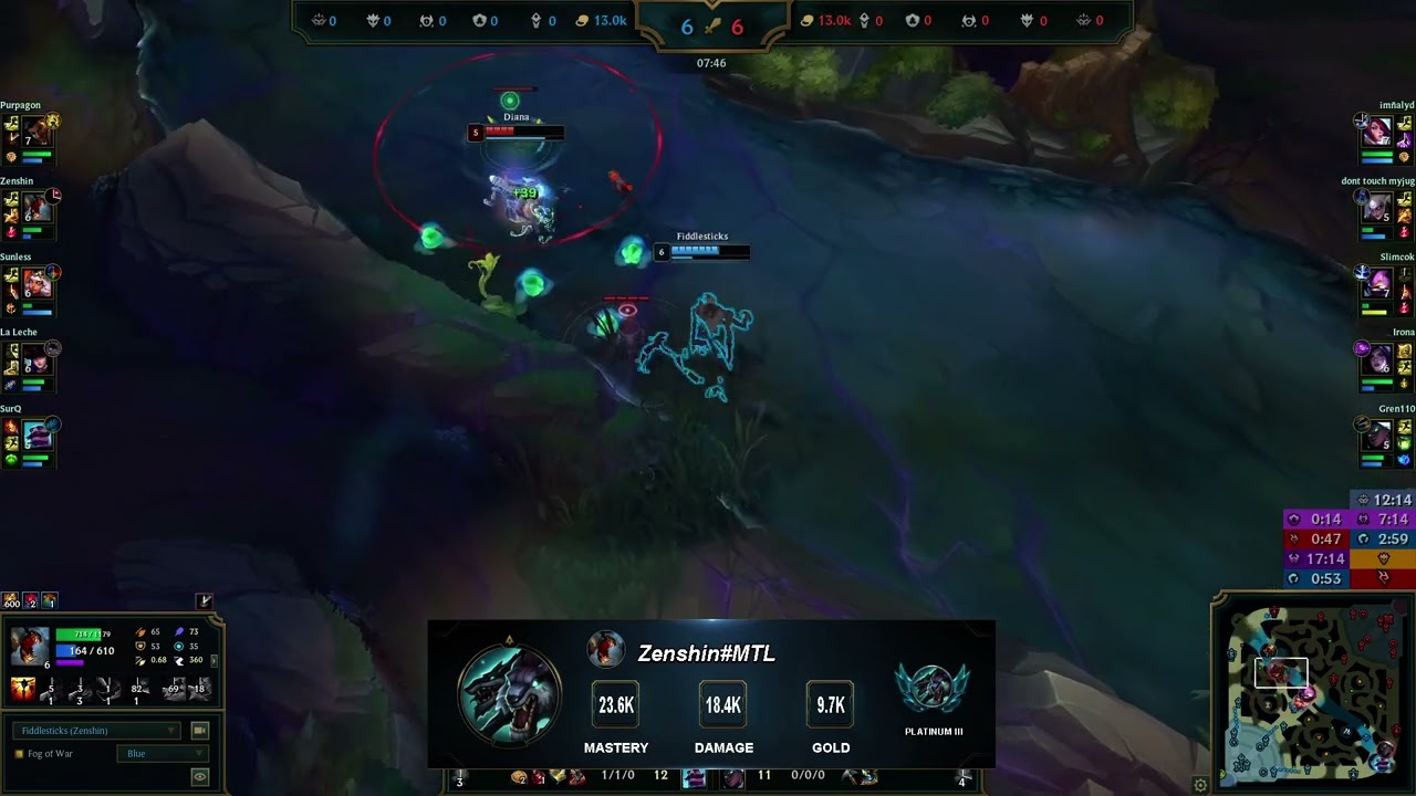 Fiddlesticks assist vs Diana