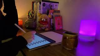 Lesson Prep With Me ✨ Study With Me (With Soft Lo-Fi) Writing, drawing, typing, pouring tea screenshot 1