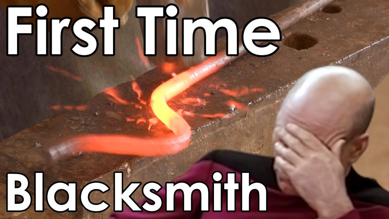 My First time Blacksmithing (Making a pair of tongs) - YouTube