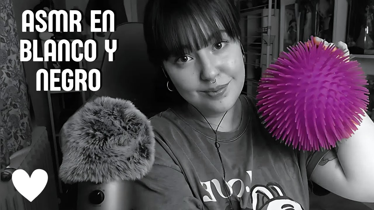 ASMR | Relájate en blanco y negro 🤍🖤 | Sonidos y susurros