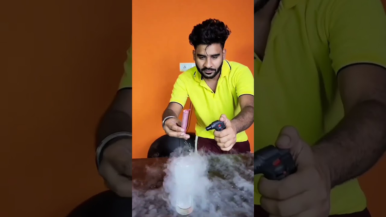 Liquid Nitrogen Color Smoke Shorts Video //💗💗💗💗