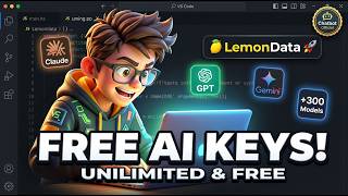 LemonData 🚀 Get FREE API Keys + $1 Credits  Unlimited FREE Claude, GPT, Gemini APIs (300+ Models)