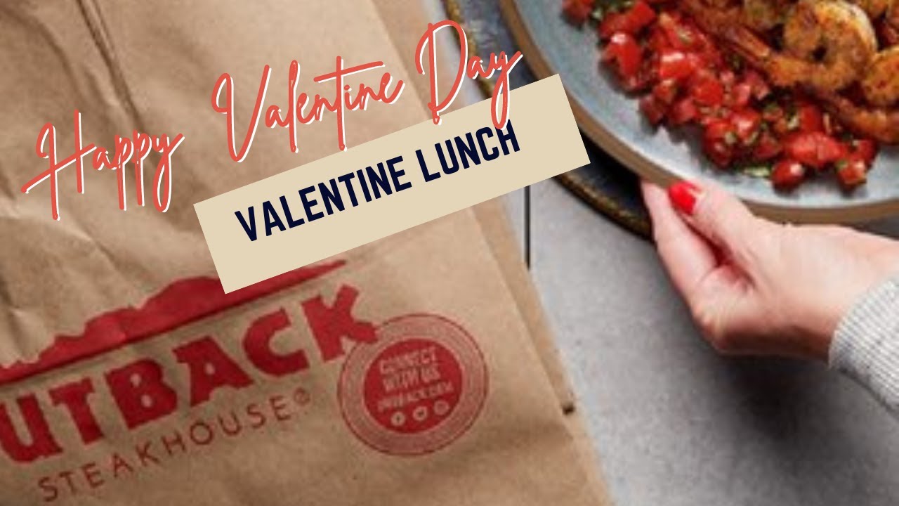 Valentine Lunch at Outback/ Eat with Me - YouTube