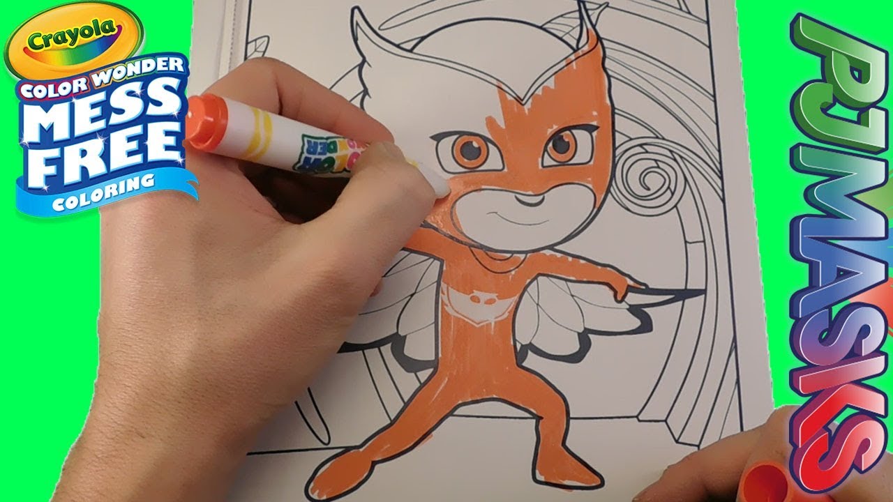 PJ Masks Color Wonder Mess Free Colouring Book Finger Family Song Johny