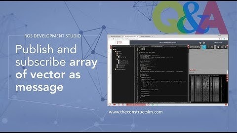 [ROS Q&A] 045 - Publish and subscribe array of vector as message