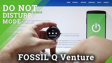 Do Not Disturb Mode FOSSIL Q Venture - Mute Sounds