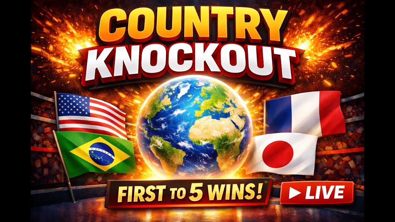 🌍 Country Knockout LIVE | Last Country Standing Wins