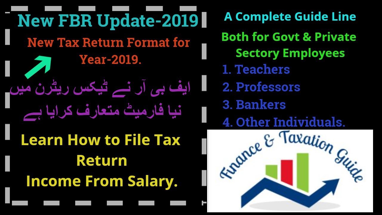 how-to-file-income-tax-return-online-new-format-in-pakistan-i-for-tax