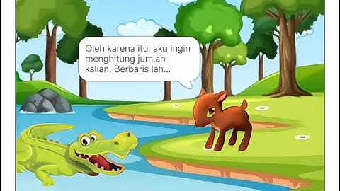 Tugas cerita Kancil dan Buaya kelompok 3 KBM Informatika