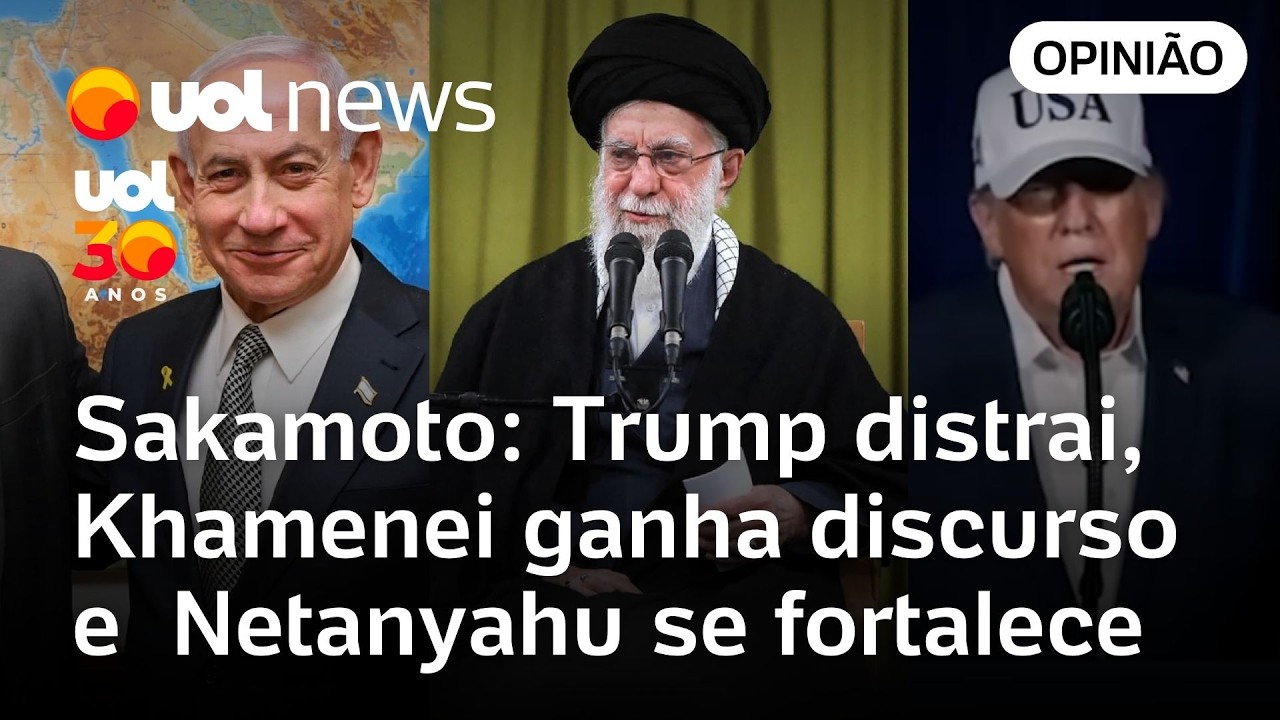 Trump pode ter ganho pessoal com ataque EUA e Israel x Irã em meio a caso Epstein, avalia Sakamoto