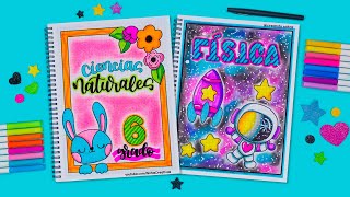 Cómo hacer #PORTADAS BONITAS para tus materias - #portadasbonitas