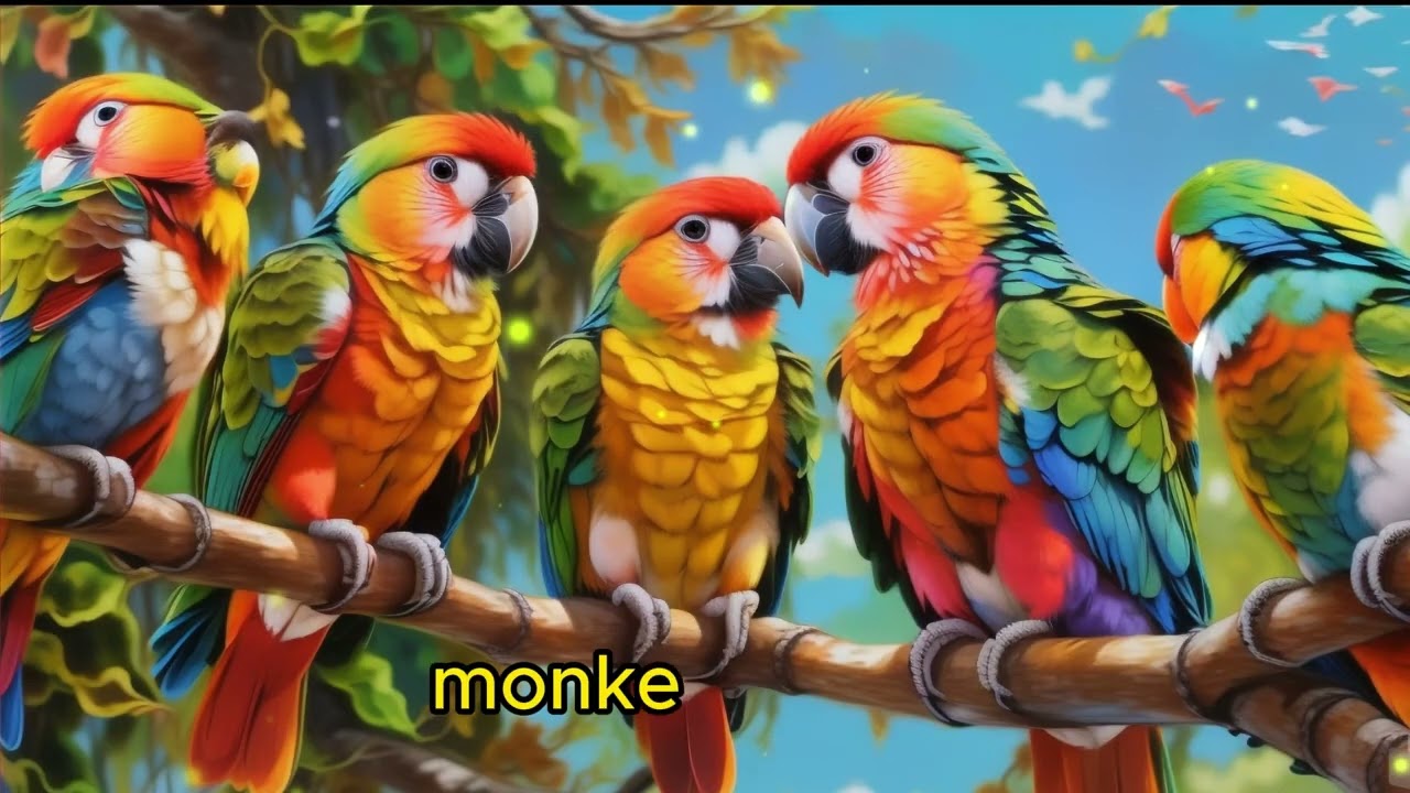 Hickory Dickory Dock in the jungle with Elephant, Tiger & More | AnimatedAdventures40