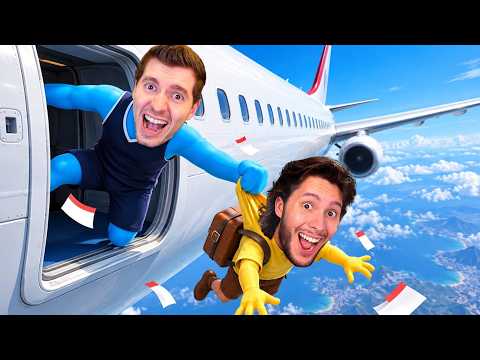 TROLLEI MEU AMIGO pulando do AVIAO - (SOS Ops Overbooked)