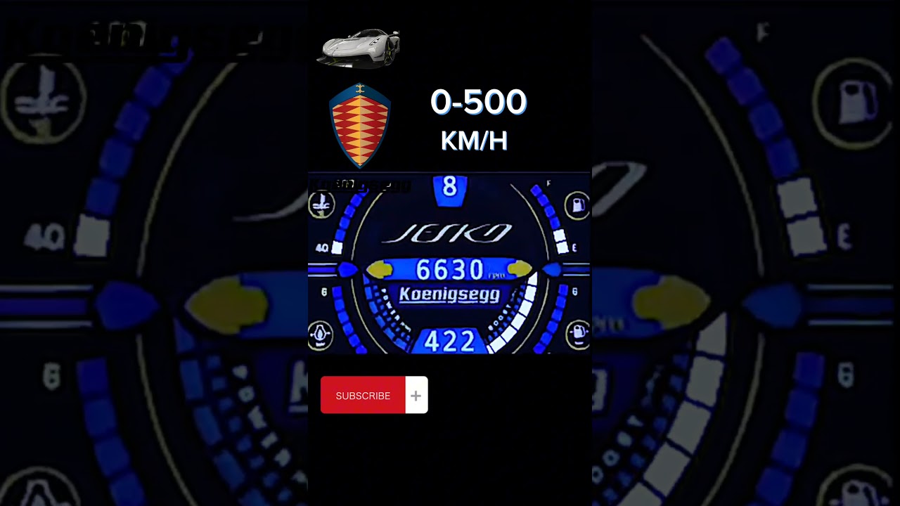 ⚡INSANE Koenigsegg JESKO 0-500 km/h Acceleration + Sound 