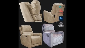 Camera Match Create a Sofa in Maya / Basic To Advance Tutorial / Autodesk Maya / 3D realistic Part 3