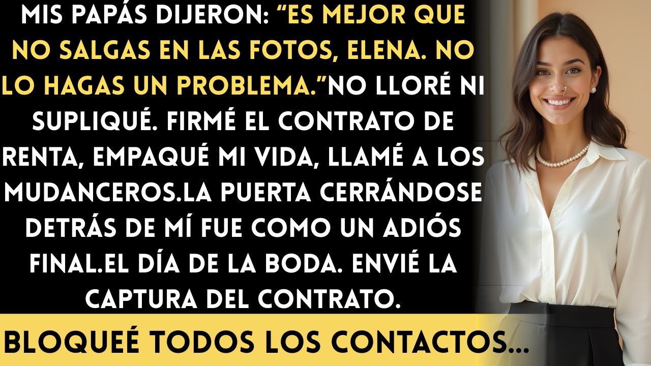 Mis Papás Dijeron: En la Boda de Tu Hermana Es Mejor Que No Estés… Así Que Desaparecí...