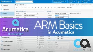 Setting Up ARM Reports in Acumatica (Rows, Columns, Report Definitions, and more!) Profile