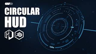 Create a Futuristic Circular HUD in Blender with HUD & UI Elements 03 | Tutorial