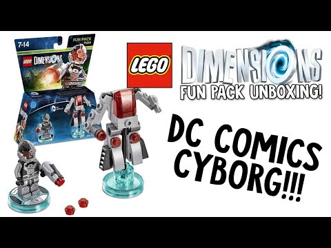 YouTube thumbnail: LEGO DIMENSIONS DC COMICS CYBORG FUN PACK UNBOXING!!! (LEGO Set No. 71210)