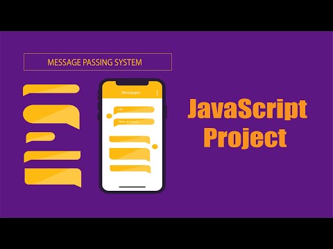 Message Passing System Using JavaScript | JavaScript Projects For Beginners | | Kaddu Code