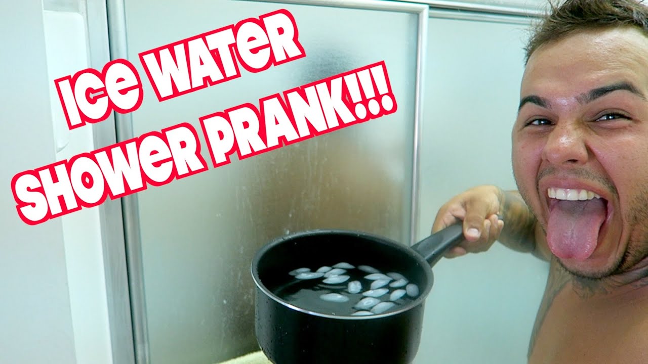 ICE WATER SHOWER PRANK YouTube