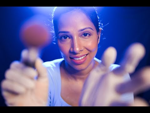 Indian ASMR| face brushing, relaxing hand movements
