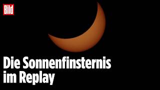 Historische Sonnenfinsternis: Jetzt Live aus 8 Ländern!