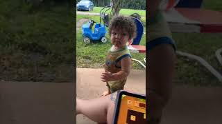 Toddler Covered Head To Toe In Mud After Brother's Puddle Play