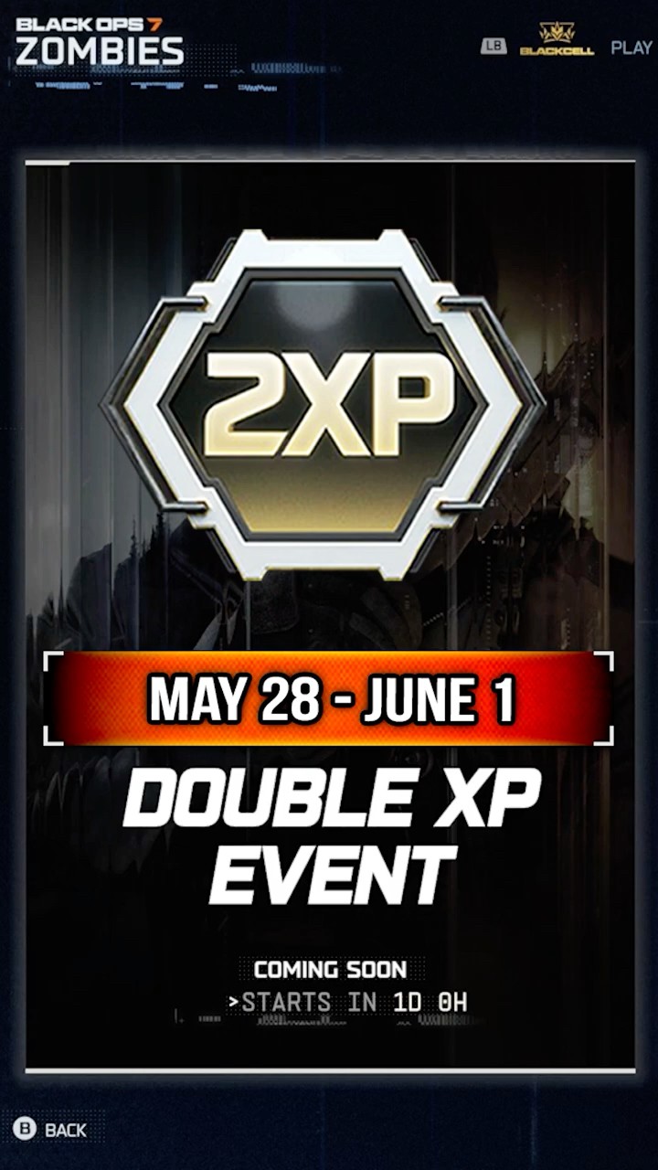 NEW Double XP Event In BO7 Zombies! - YouTube