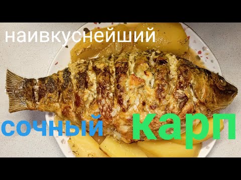 запечённый карп в