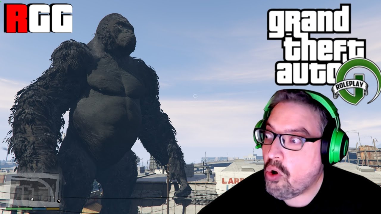 GTA5 MODS - KING KONG TITAN!!!