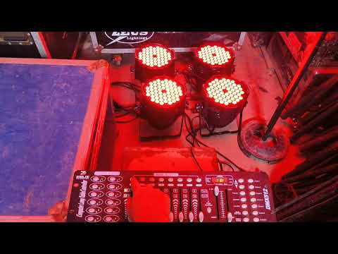 DMX 512 lighting controller creating program and chase