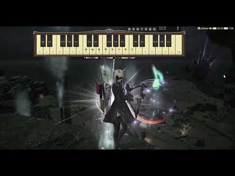 FF14楽器演奏 　「カイネ／Final Fantasy Main Theme Version」鍵盤付き