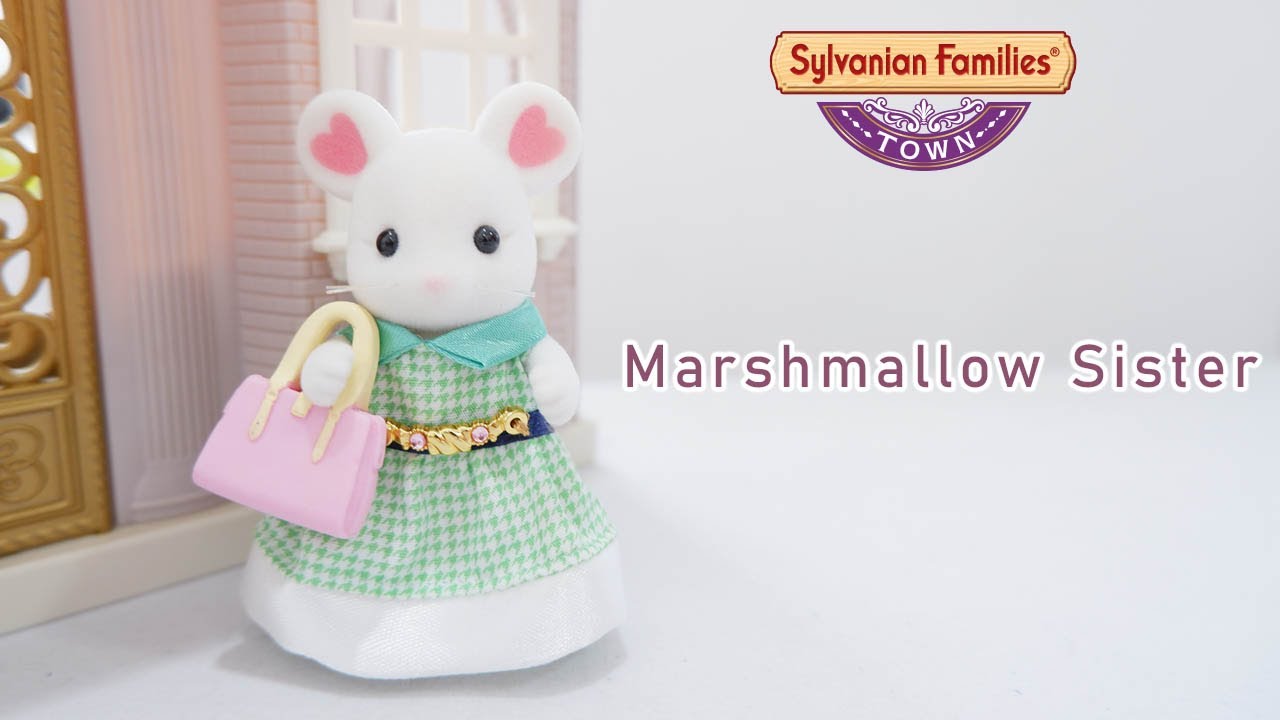 シルバニアファミリー Sylvanian Families Town Marshmallow Mouse Big Sister Calico Critter Unboxing