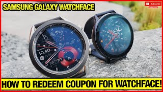 How to apply/redeem coupon codes for Samsung galaxy watchfaces! screenshot 5