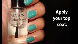 Futuristic Teal Nail Tutorial | TypiKelly